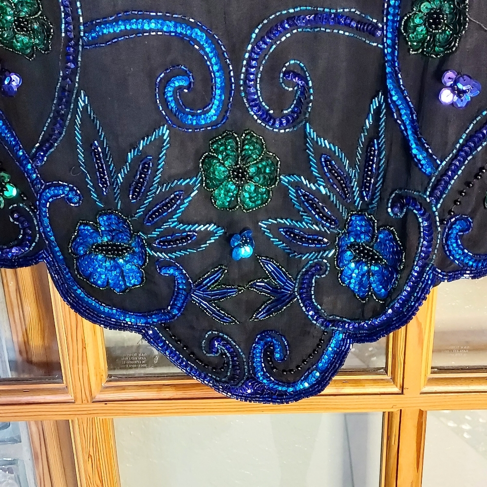 Vintage Scala Beaded/Sequined Top - image 4